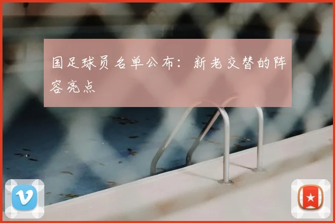 国足球员名单公布：新老交替的阵容亮点
