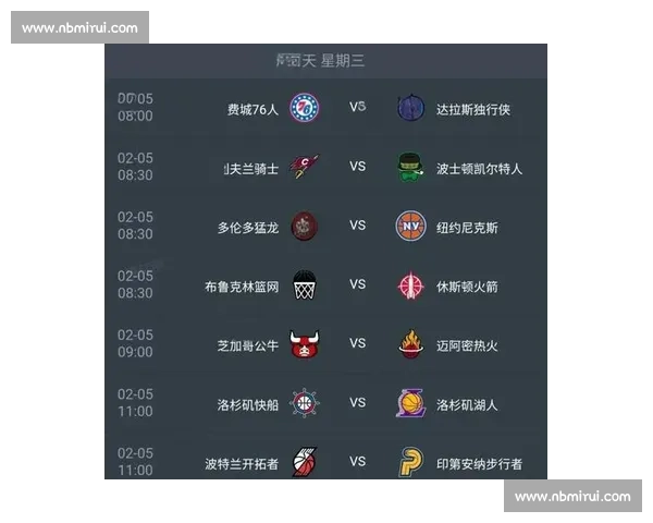 NBA 新赛季赛程公布：焦点战不容错过